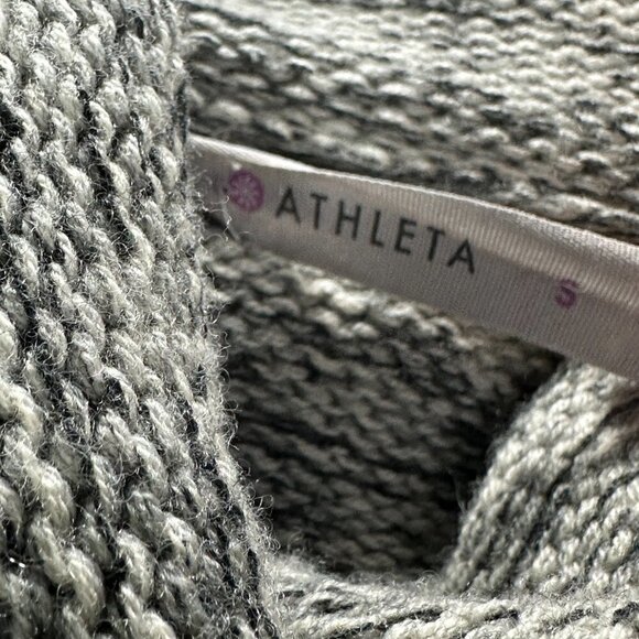 Athleta  Sweater Womens Small Gray Extra Fine Marino Wool Pullover Turtleneck - Picture 5 of 7